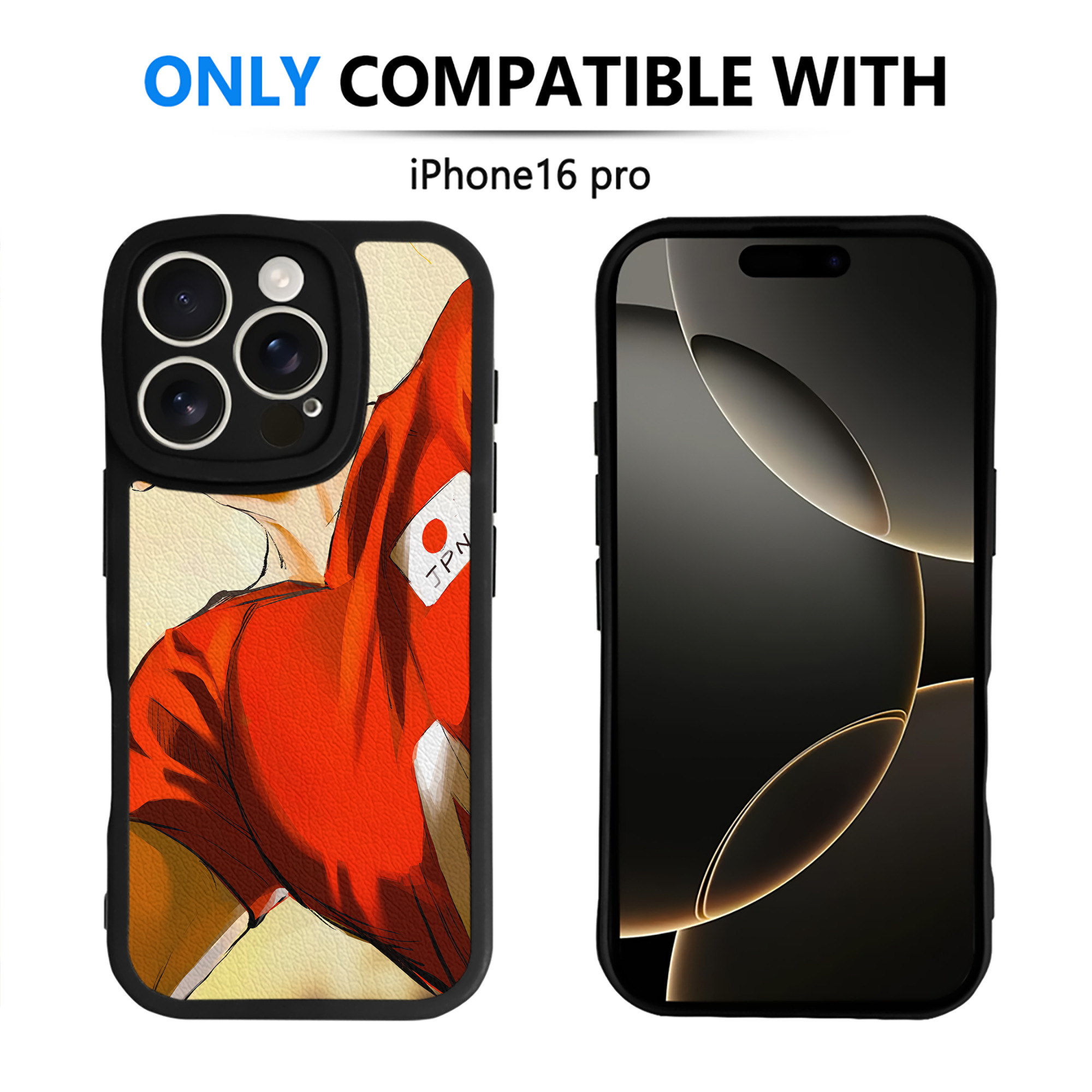 （画像用） ハイキュー!! Haikyu!! 【iPhone 16シリーズ対応】シリコンスマホケース（レザー調） 材質：シリコン